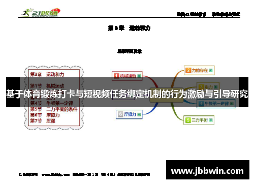 基于体育锻炼打卡与短视频任务绑定机制的行为激励与引导研究